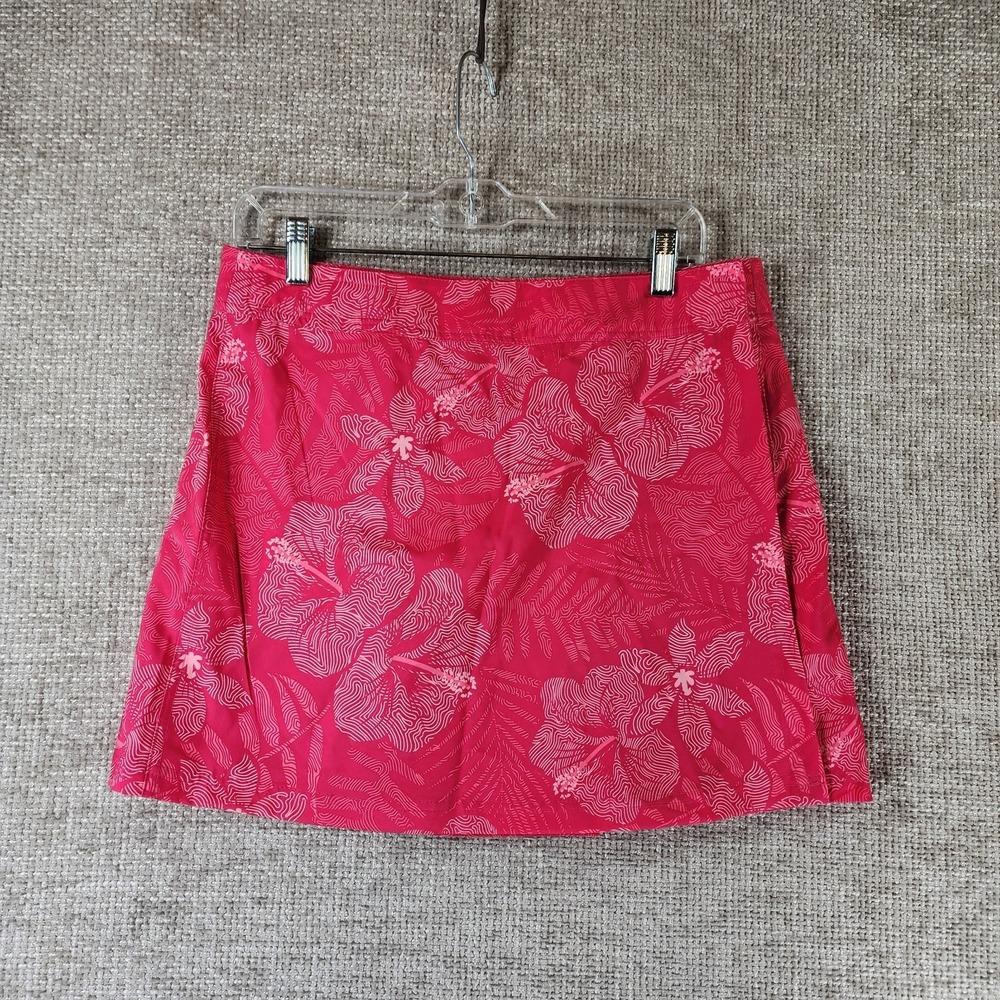 RipSkirt Wrap Beach Coverup Skirt Womens M Pink Floral Water Shedding Travel